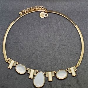 White house black market Geometric bib necklace